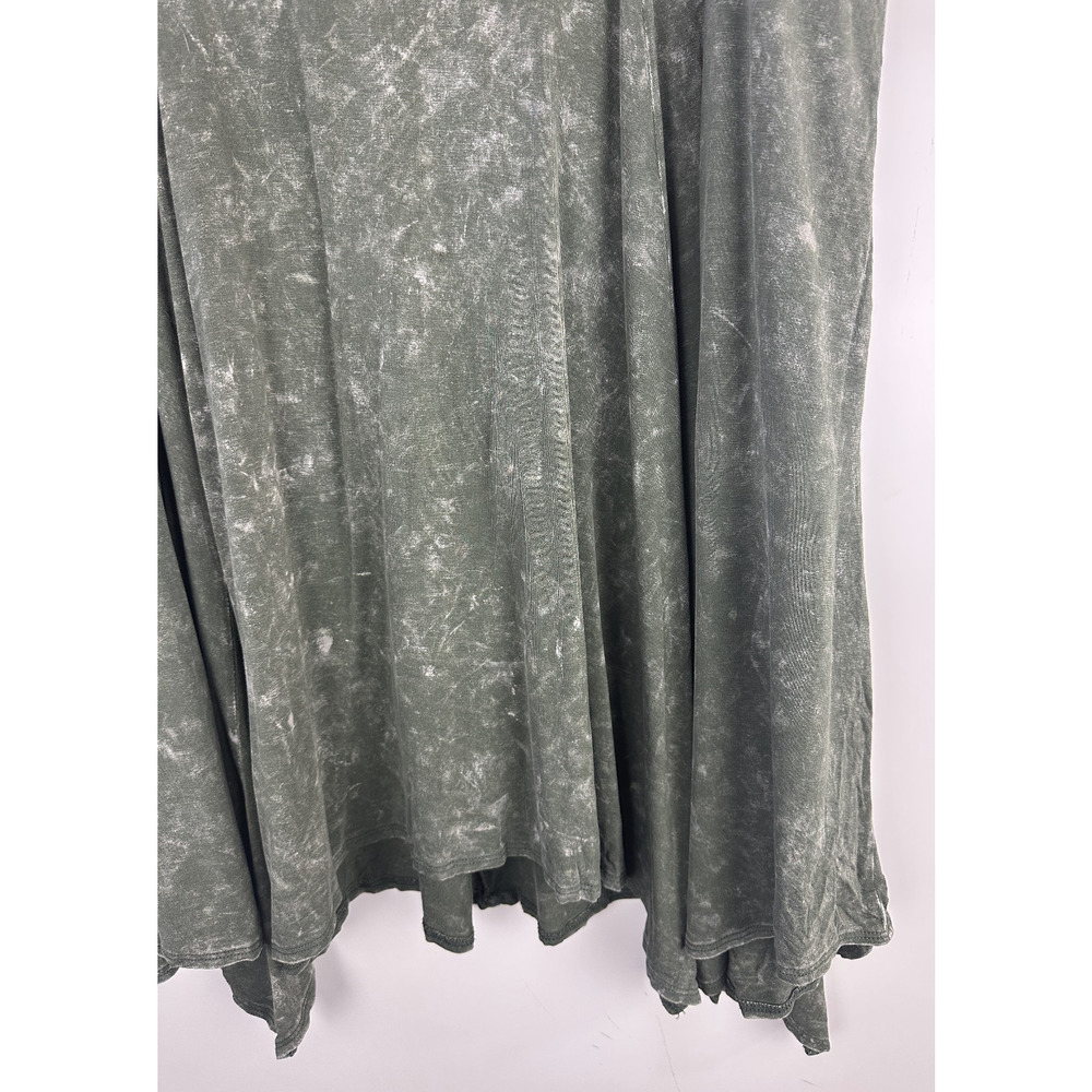 Torrid Handkerchief Mini Skirt Super Soft Washed Olive Plus Size 3 3X Grunge - Picture 6 of 11
